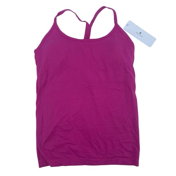 CRZ YOGA Tops - CRZ YOGA Women's L / 12 Yoga Slim Fit Seamless Built-in Bra Tank Top Pink NWT